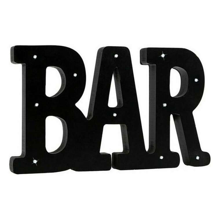 Настенный декор Bar Чёрный 36 x 2 x 21