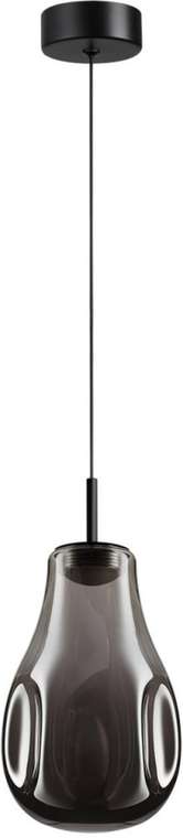 Подвесной светильник Odeon Light Nave 5098/4LC черный/дымчатый/металл/стекло LED 4W 4000K