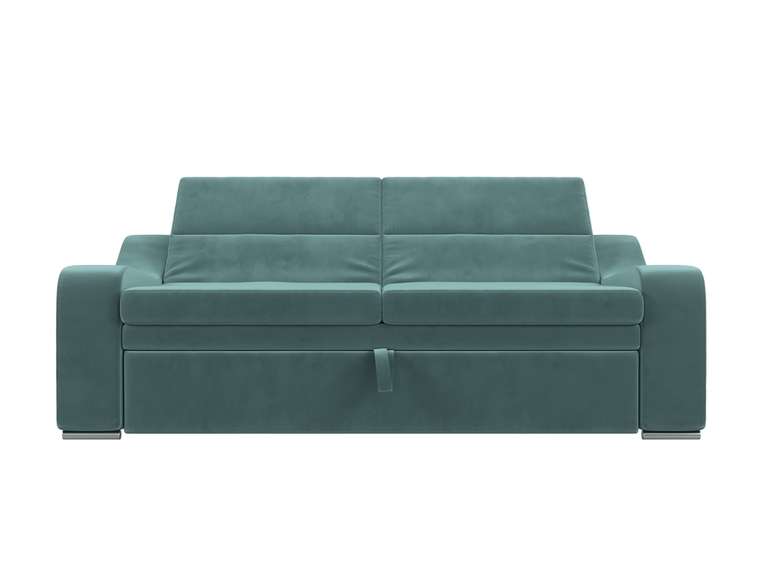 Прямой диван-кровать Медиус бирюзового цвета