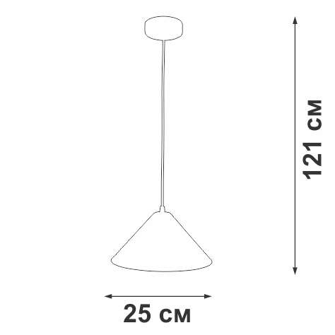 Подвесной светильник V2925-0/1S (металл, цвет белый)