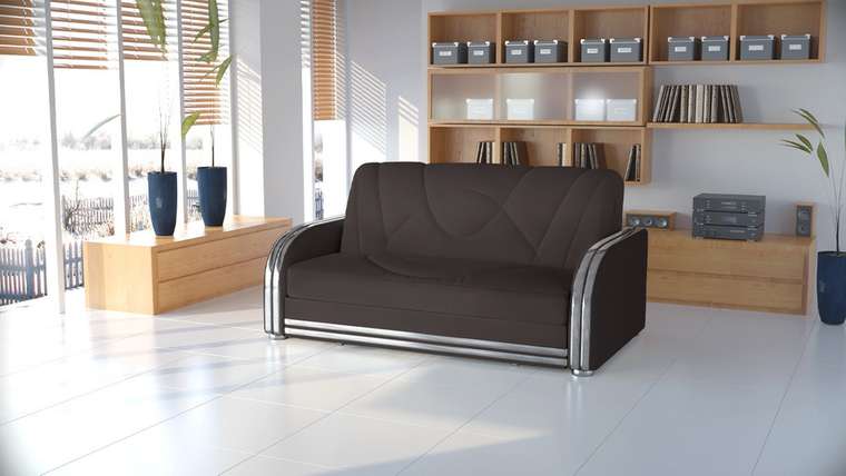 Диван-кровать Андвари темно-коричневого цвета