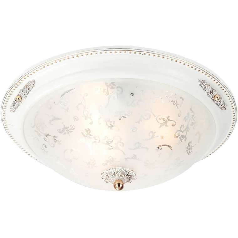 Потолочный светильник Lugo 142.3 R40 White (стекло, цвет белый)