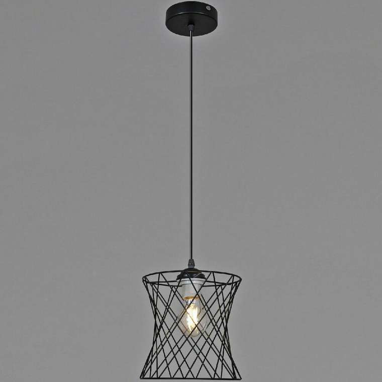 Подвесной светильник 70115-3.4-01 BK (металл, цвет черный)