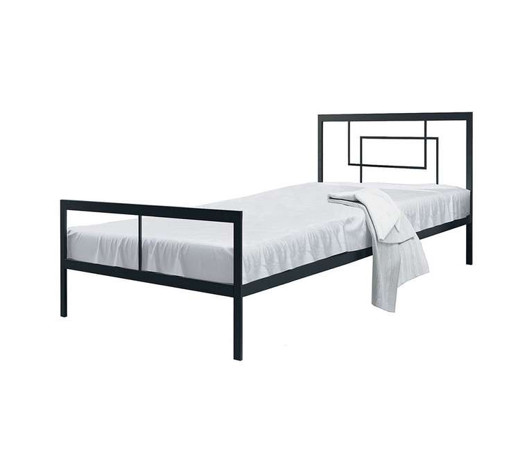 Кровать Кантерано 90х200 черного цвета