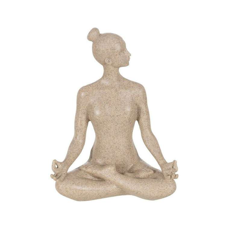 Декоративная фигура Бежевый Yoga 17,5 x 10,5 x 22,5
