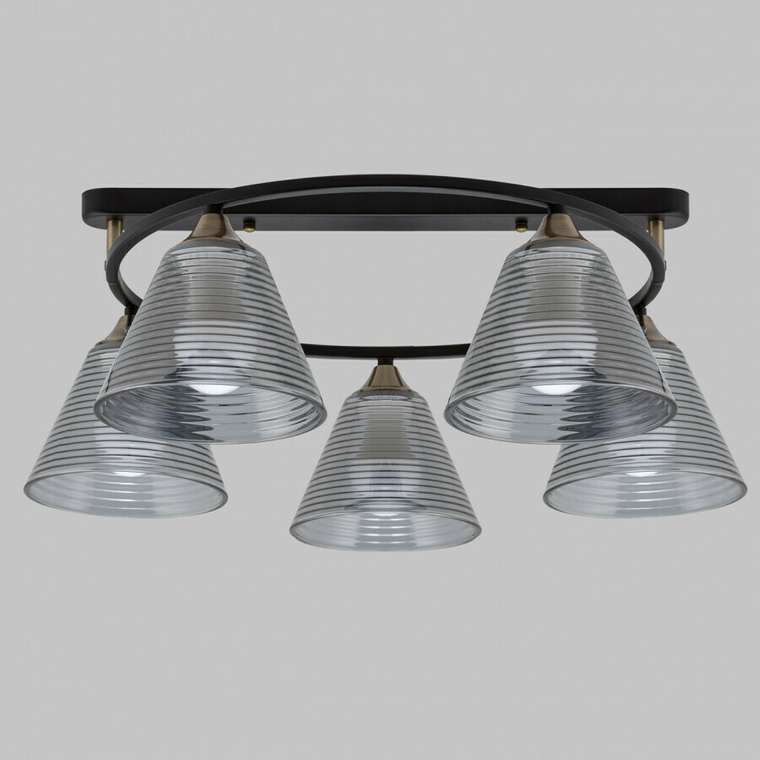 Потолочная люстра MD.5948-5-S-BK+AB (стекло, цвет серый)