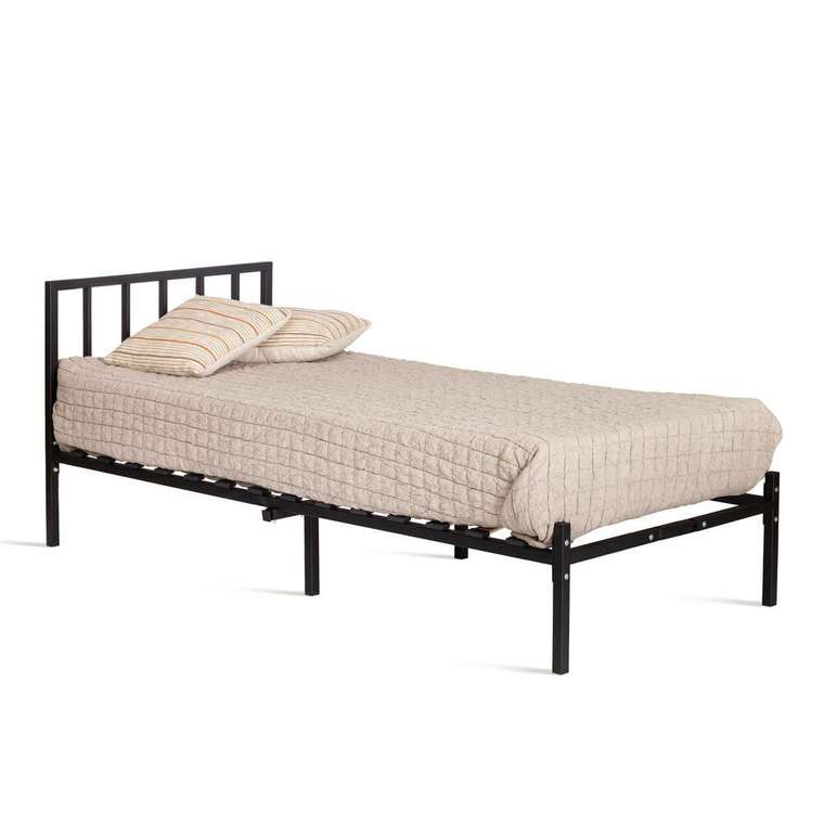 Металлическая кровать Bruno 90х200 черного цвета