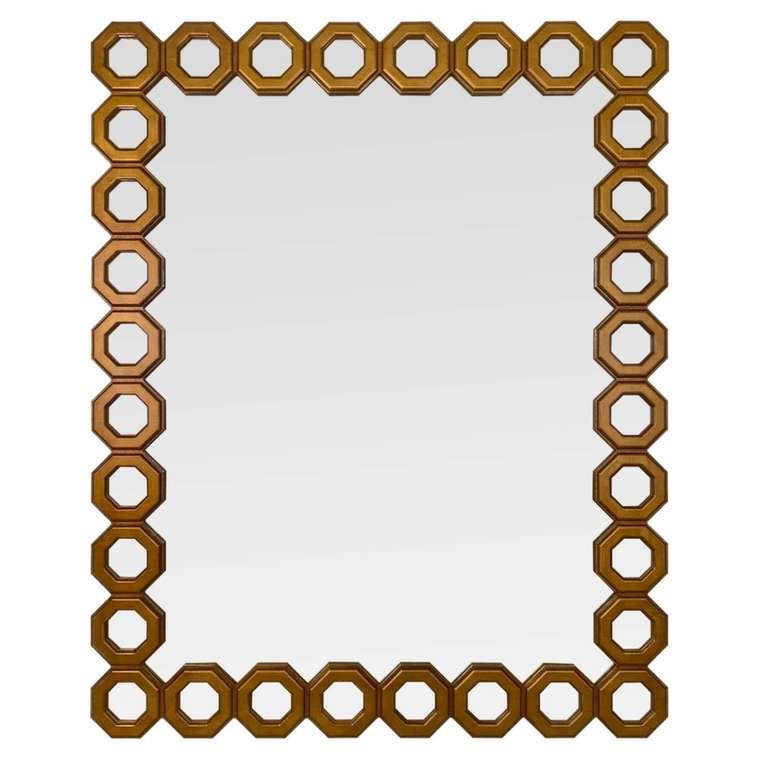 Настенное зеркало Lambrusco в раме золотого цвета