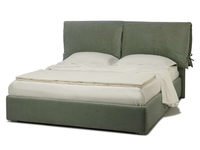 Кровать Boutique 160х200 с подъемным механизмом и ортопедической решеткой серого цвета