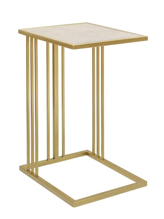 Кофейный столик Soho бежево-золотого цвета