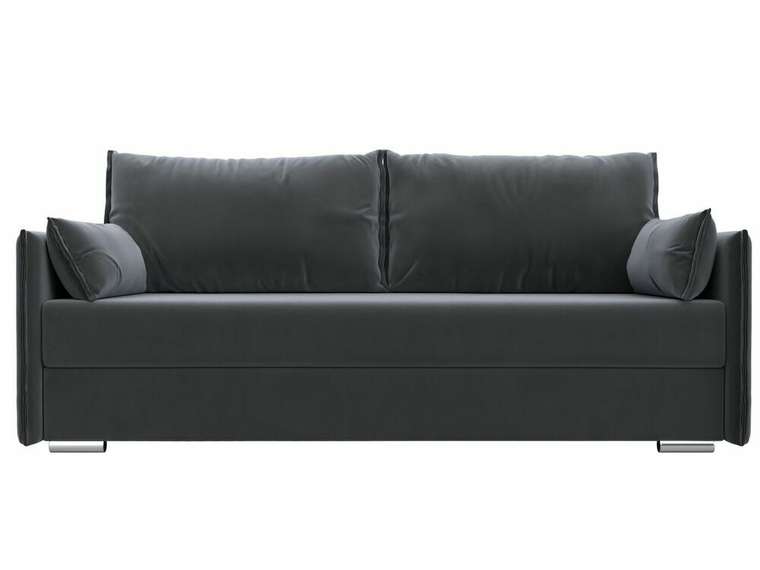 Прямой диван-кровать Сайгон серого цвета