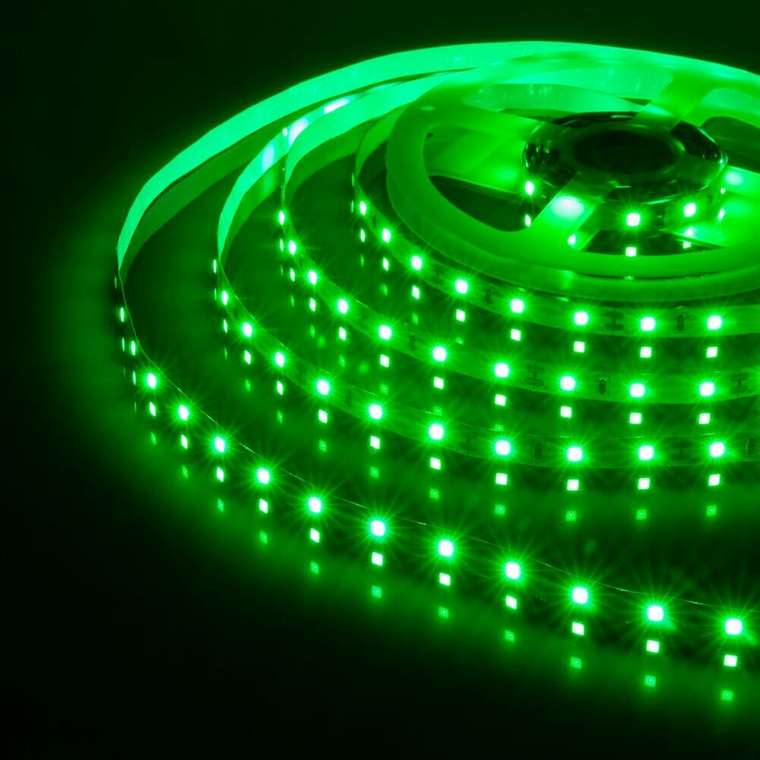 Светодиодная лента 12В 4,8Вт/м 60 Led/м IP20 зеленого цвета 