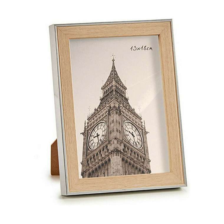 Фоторамка 15,6 x 2 x 20,7 cm Серебристый Коричневый Пластик Cтекло (6 штук)