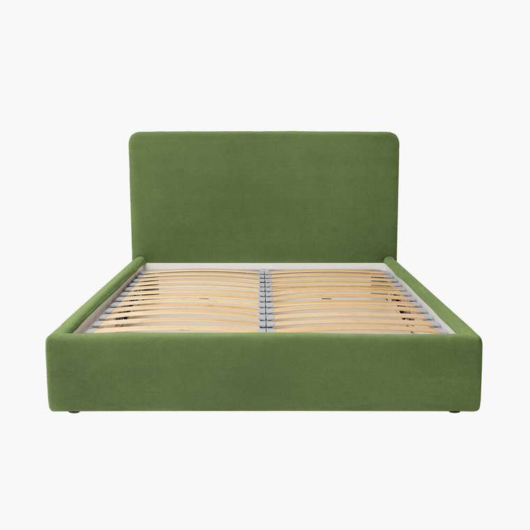 Кровать Cozy 160х200 зеленого цвета с подъёмным механизмом