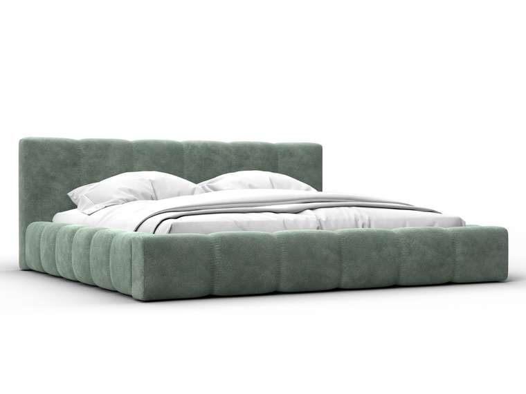 Кровать Лига-138 200х200 зеленого цвета с подъемным механизмом