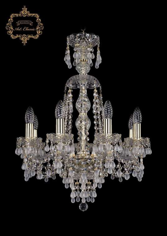 Хрустальная подвесная люстра Art Classic 45597 11.24.8.165.XL-65.Gd.V0300 подсвечник