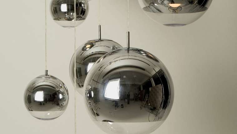 Подвесной светильник Tom Dixon Mirror Ball из металла в виде зеркального шара