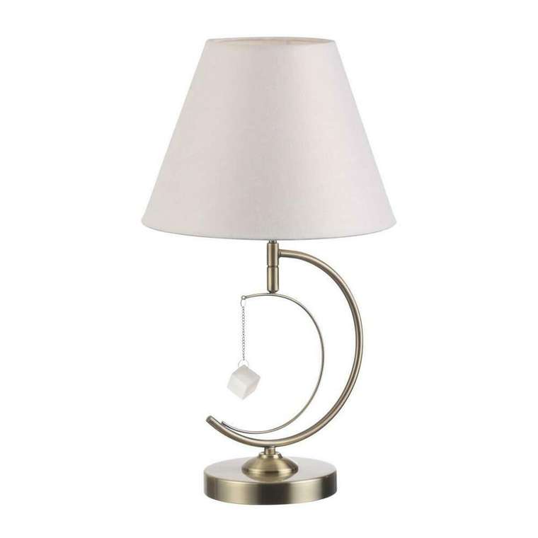 Настольная лампа Leah с белым абажуром
