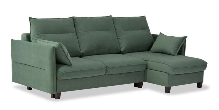 Угловой диван-кровать Палермо зеленого цвета
