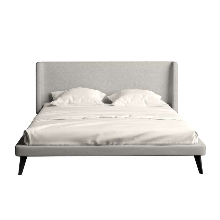 Кровать Cocon 140x200 светло-серого цвета