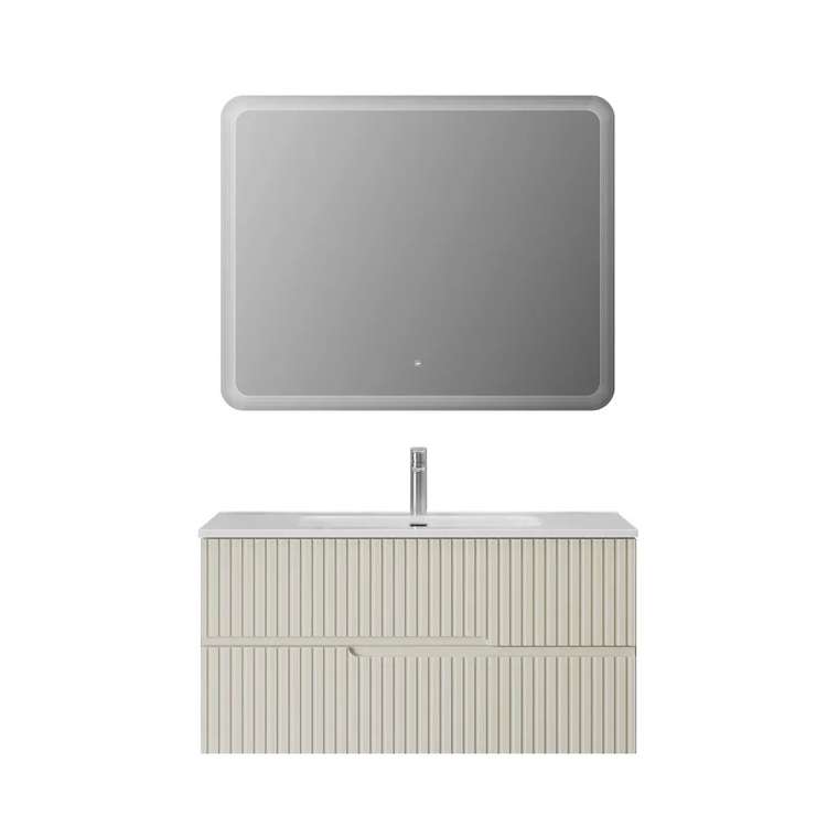 Мебель для ванной комнаты Duet 100 белого цвета