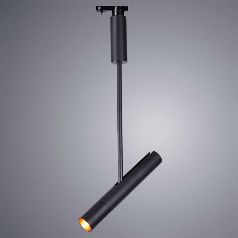 Трековый светодиодный светильник черного цвета