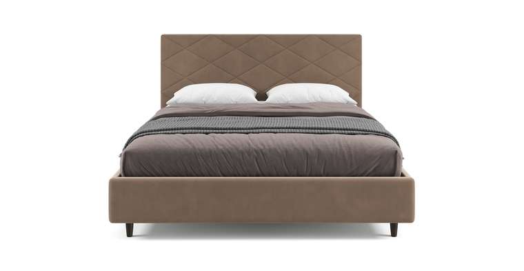 Кровать Аликанте-2 180x200 коричневого цвета с подъемным механизмом