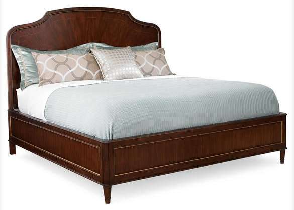 Кровать размера King из коллекции "St. James Place" Schnadig из твердой породы дерева 200x200 см