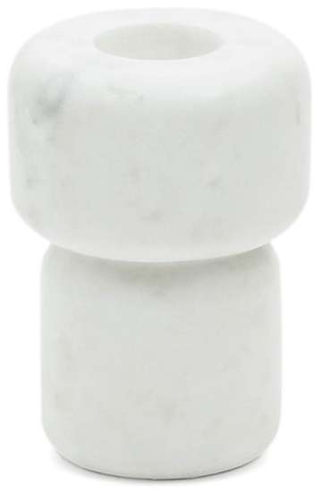 Подсвечник Signe 12 из белого мрамора 