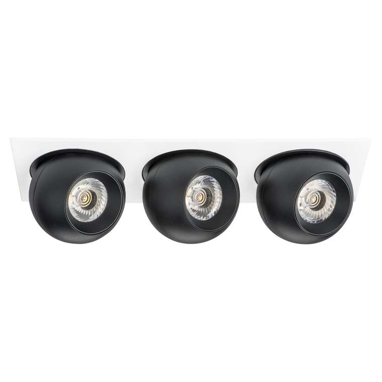 Светильник INTERO LED 9W*3 850LM*3 24G БЕЛЫЙ/ЧЕРНЫЙ 3000K (217536+217072+217072+217072)