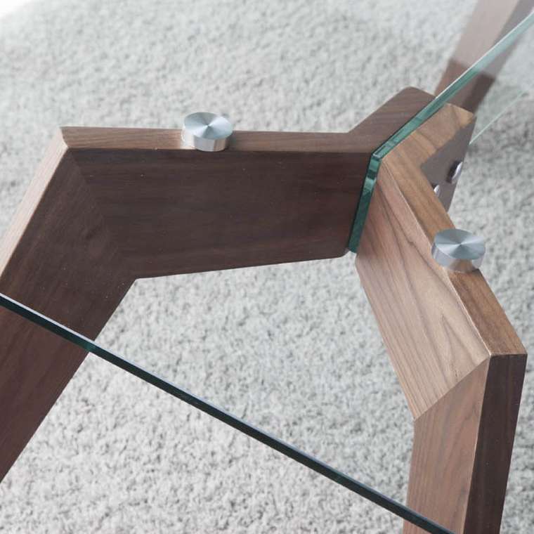 Обеденный стол Sofisticado со стеклянной столешницей