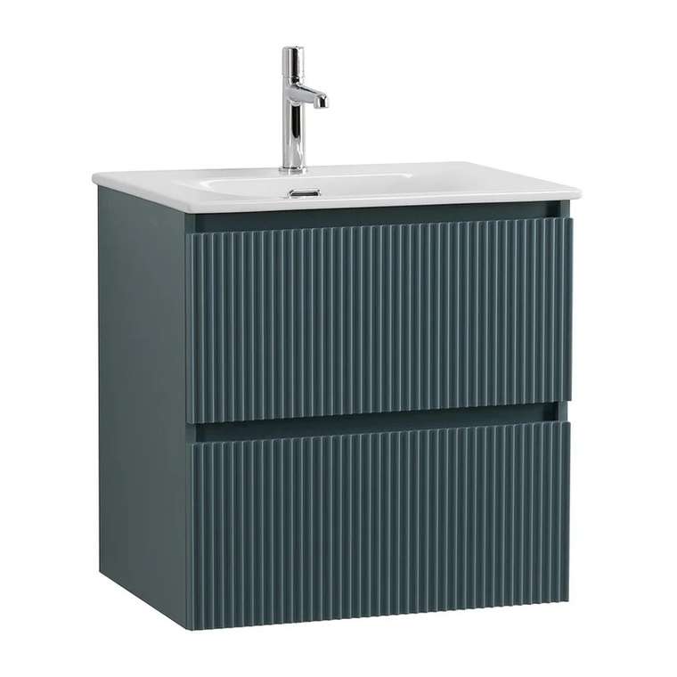 Тумба с раковиной Uno-mini 60 голубого цвета