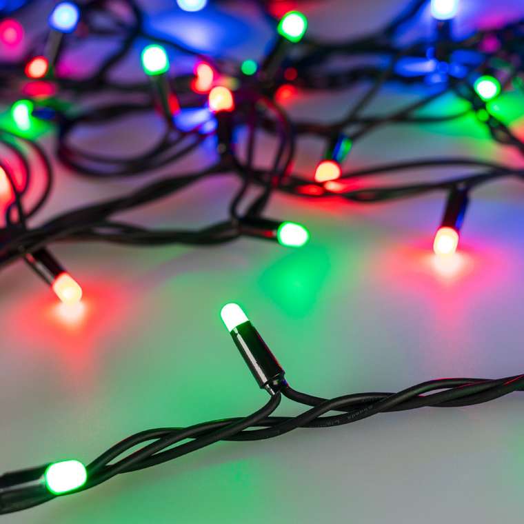 Светодиодная гирлянда ARD-STRING-PRO-10000-BLACK-95LED-MILK-LIVE RGBW-DMX (24V, 10W) (Ardecoled, IP65) 031755