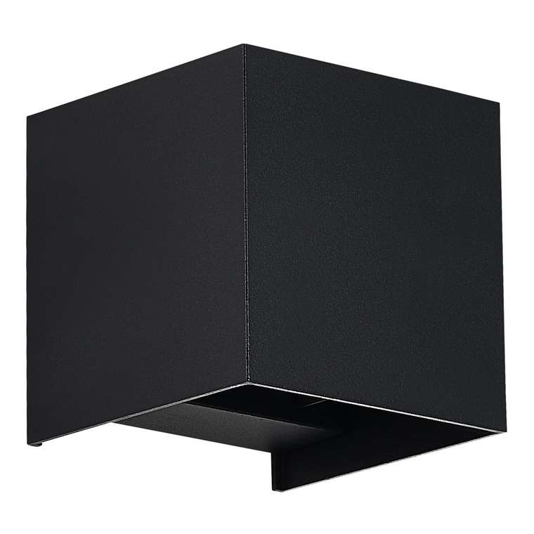 Светильник уличный настенный ST-Luce черный/черный LED 1*10W 2700K BRIK