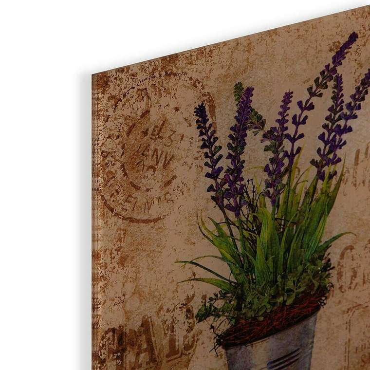 Картина Лаванда Стеклянный 1 x 30 x 30 cm
