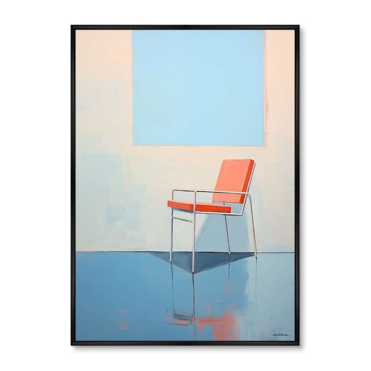 Набор из двух репродукций картин Chair collection, Pure and simple, 2024г.