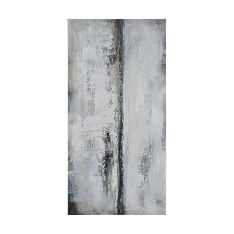 Картина Серый Абстракция 120 x 3 x 60 cm