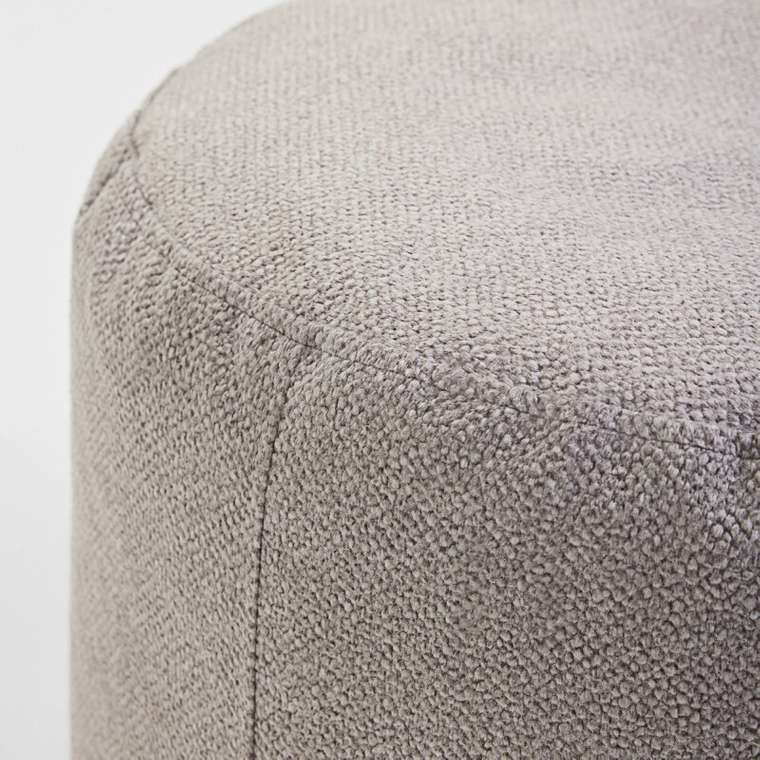 Пуфик Цилиндр светло-серого цвета