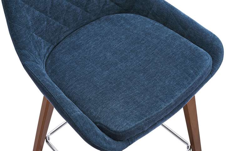Полубарный стул Joan темно-синего цвета