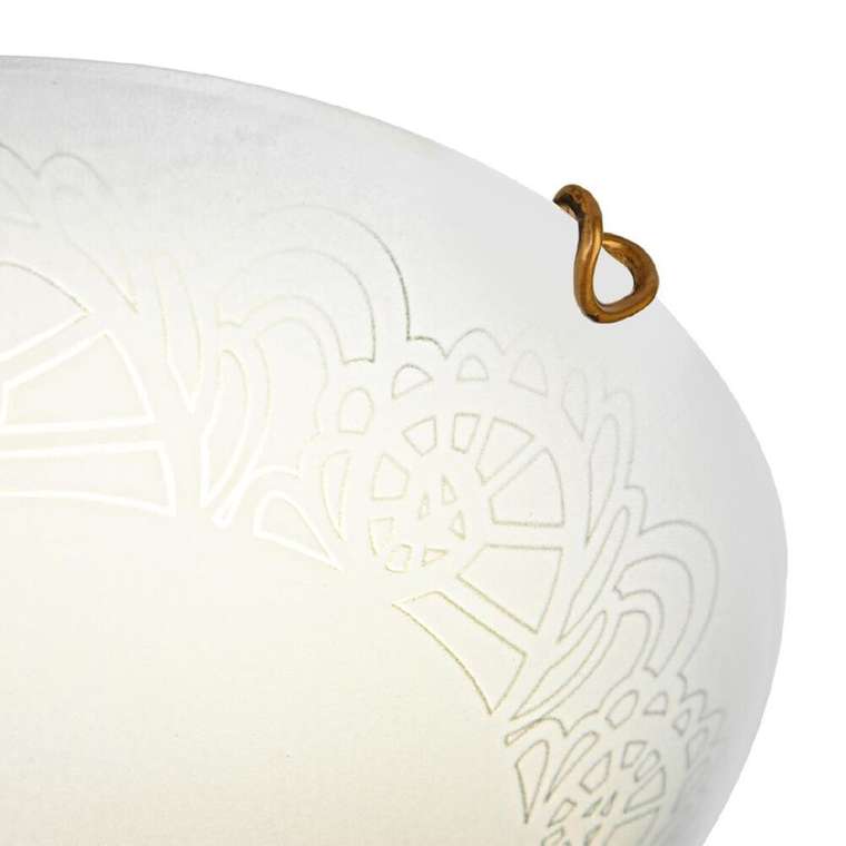 Настенно-потолочный светильник Ammonite 7602/DL (стекло, цвет белый)