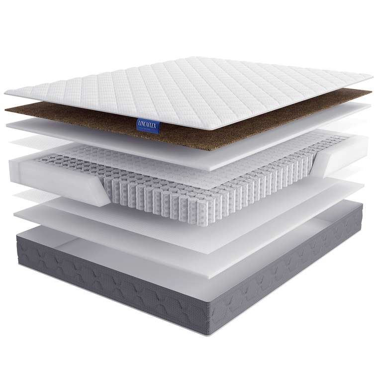 Матрас Sauris 90x200 серо-белого цвета
