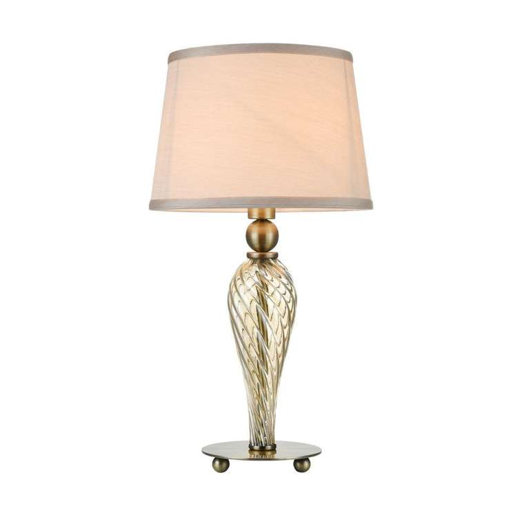 Настольная лампа Murano с бежевым абажуром