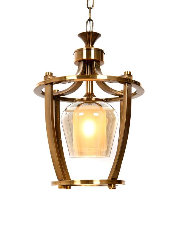 Подвесной светильник Brooklin янтарного цвета