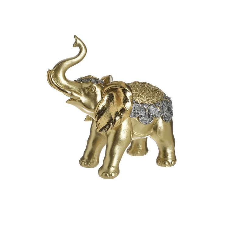 Статуэтка Слон S золотого цвета