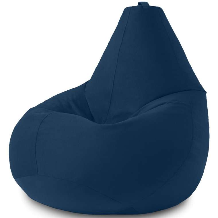 Кресло-мешок груша XXL-Миди темно-синего цвета