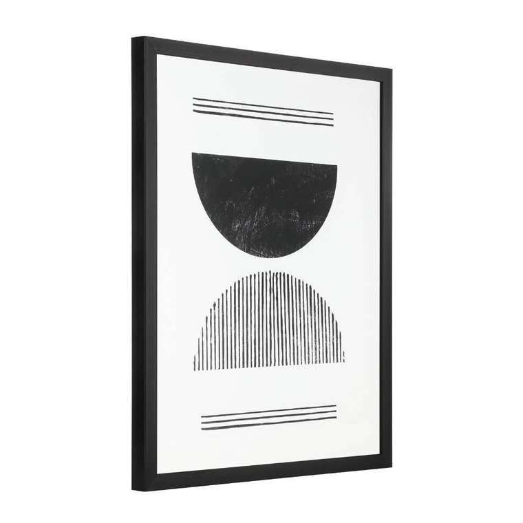 Картина Roberval серо-белого цвета