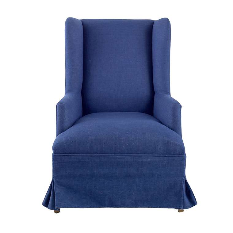 Кресло интерьерное синего цвета 