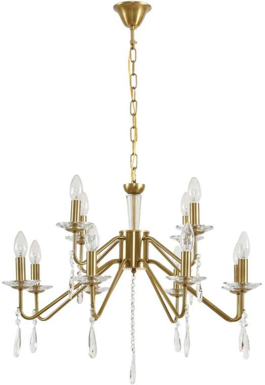 Подвесная люстра Lumion SEVERINA 8319/12 шампань/прозрачный, металл/хрусталь E14 12*40W 220V