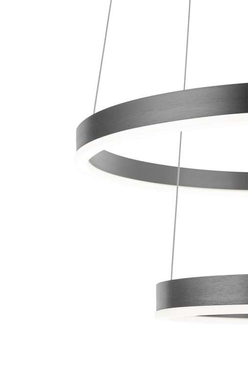 Подвесной светильник Orblaze 2 rings 800 черного цвета