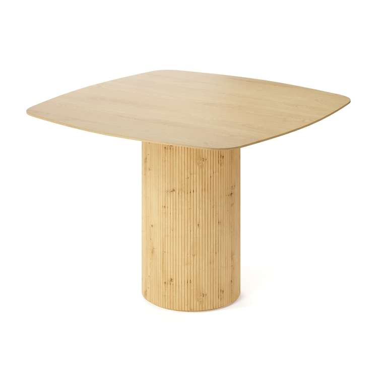 Обеденный стол квадратный Алия бежевого цвета